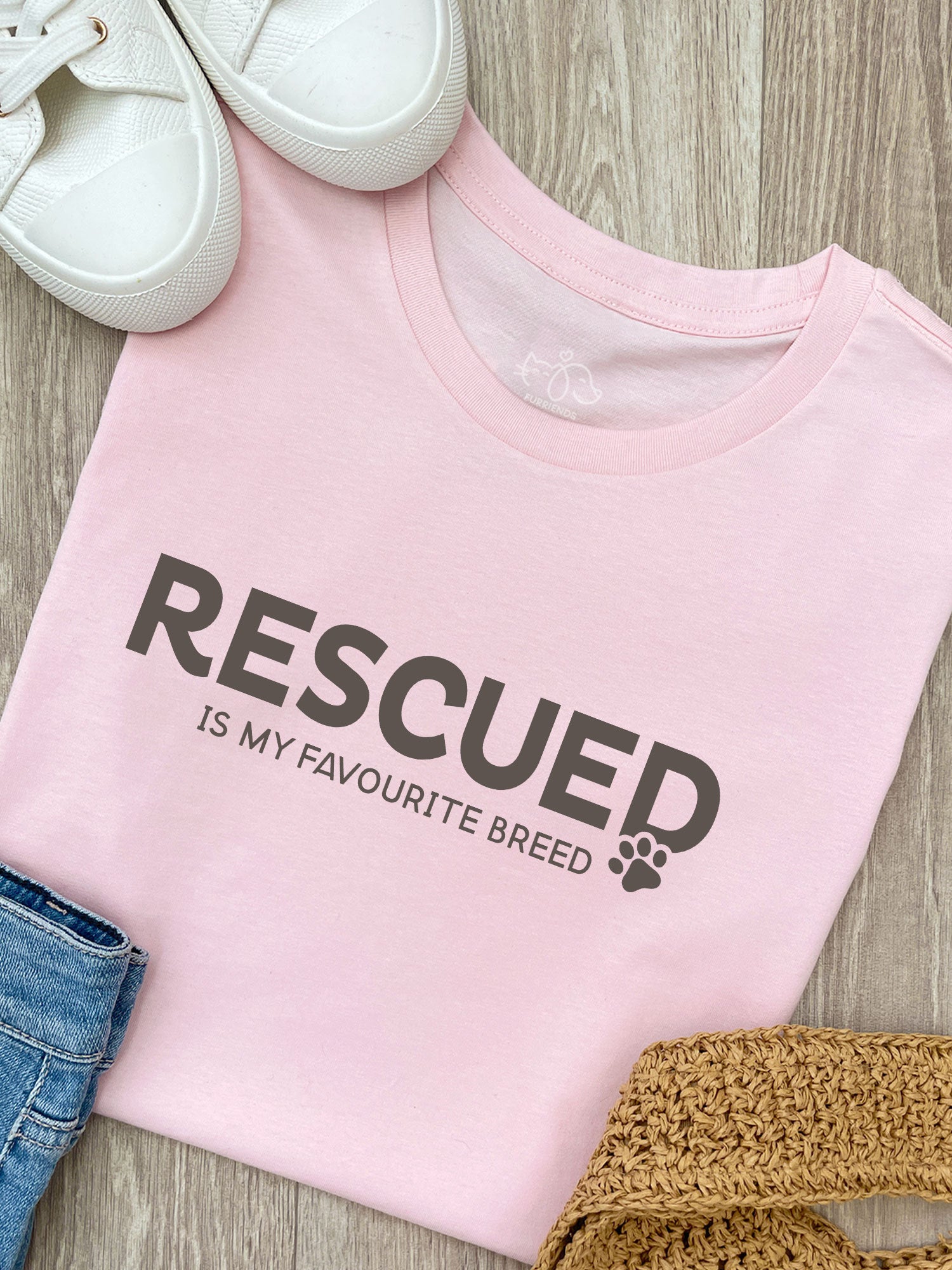 Rescued Is My Favourite Breed Ava Women's Regular Fit Tee