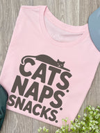 Cats. Naps. Snacks. Ava Women's Regular Fit Tee