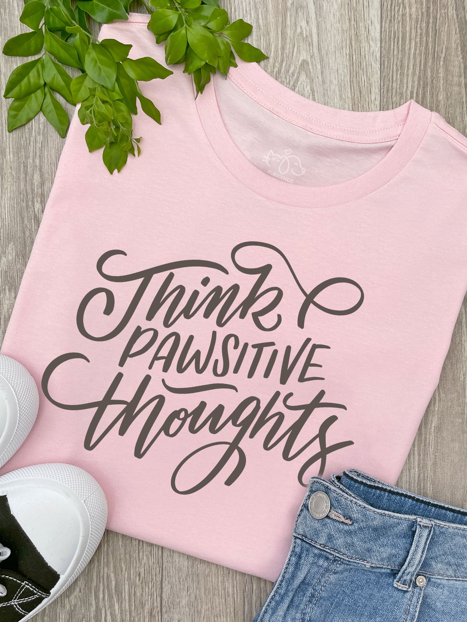 Think Pawsitive Thoughts Ava Women's Regular Fit Tee
