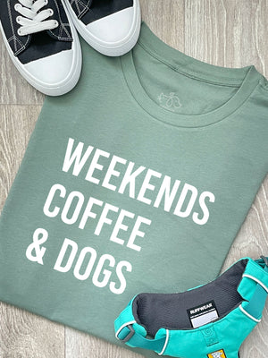 Weekends Coffee & Dogs Ava Women's Regular Fit Tee