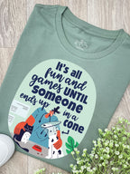 All Fun And Games Ava Women's Regular Fit Tee
