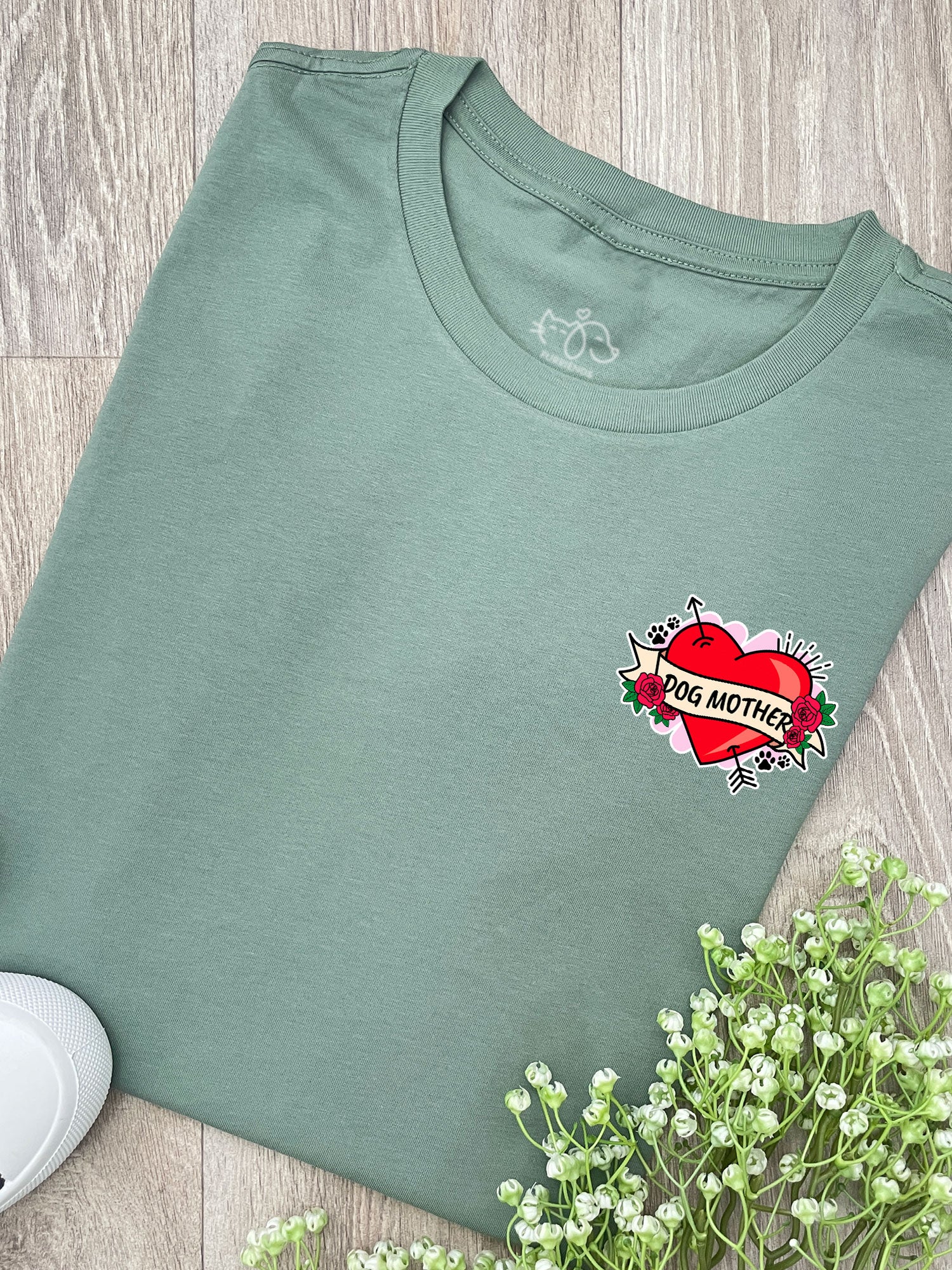 Dog Mother Heart Tattoo Ava Women's Regular Fit Tee