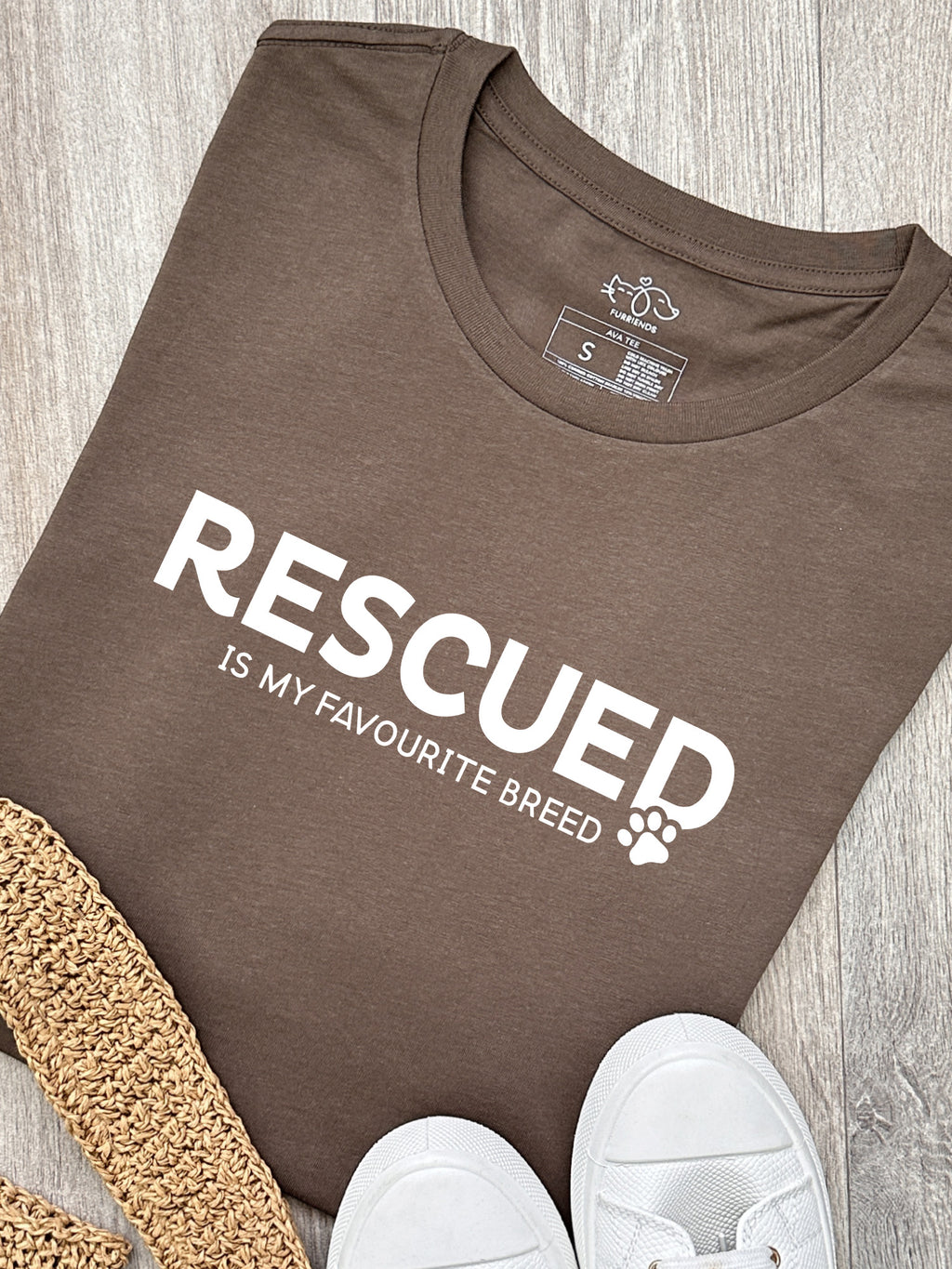 Rescued Is My Favourite Breed Ava Women's Regular Fit Tee