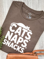 Cats. Naps. Snacks. Ava Women's Regular Fit Tee
