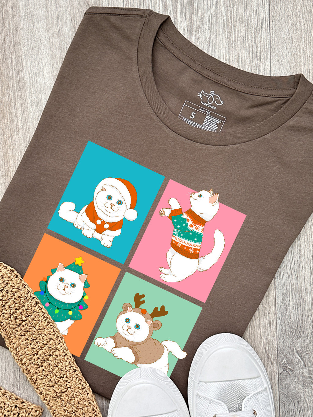 Purrmas Ava Women's Regular Fit Tee