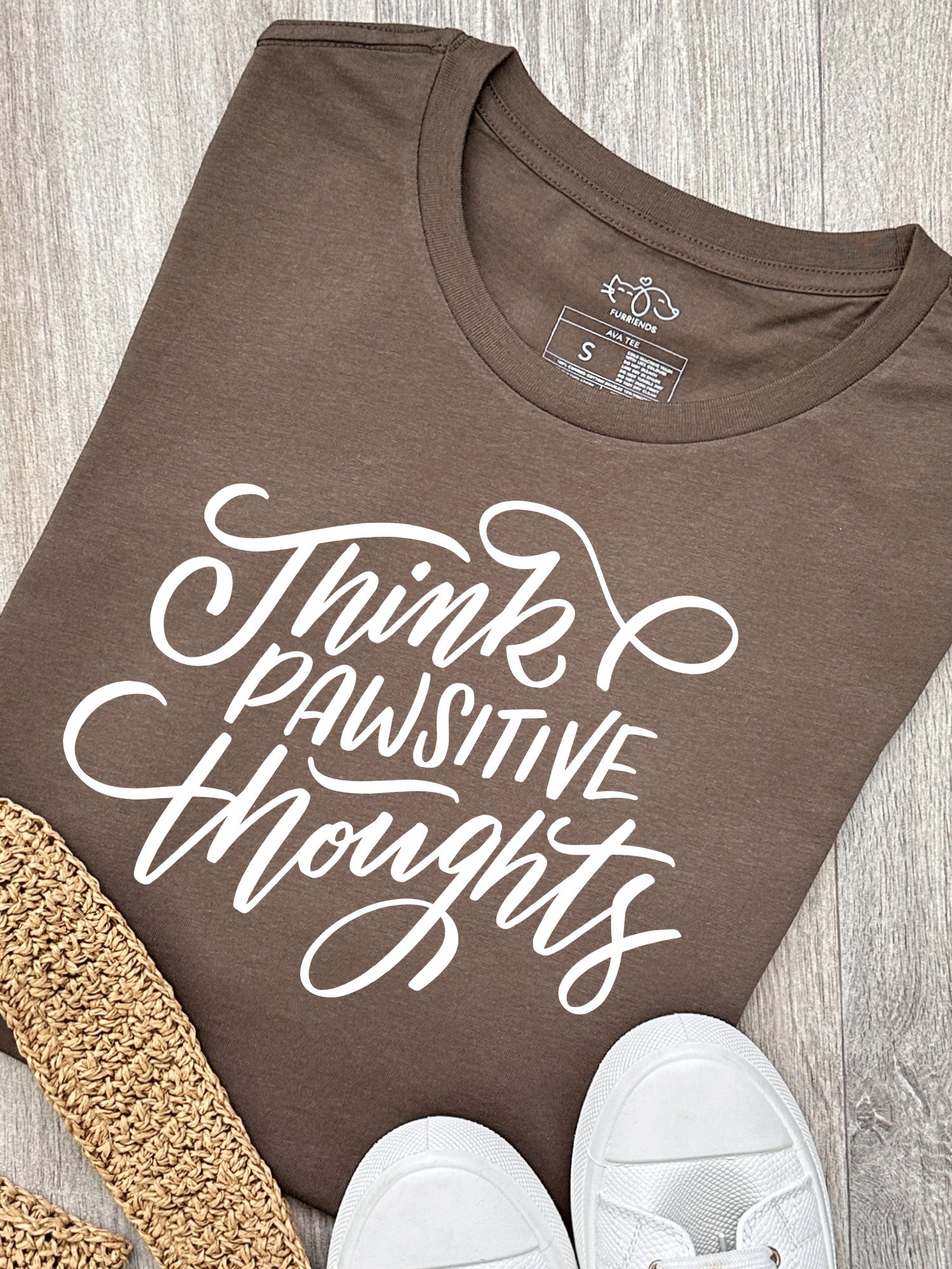 Think Pawsitive Thoughts Ava Women's Regular Fit Tee