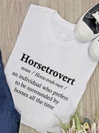Horsetrovert Ava Women's Regular Fit Tee