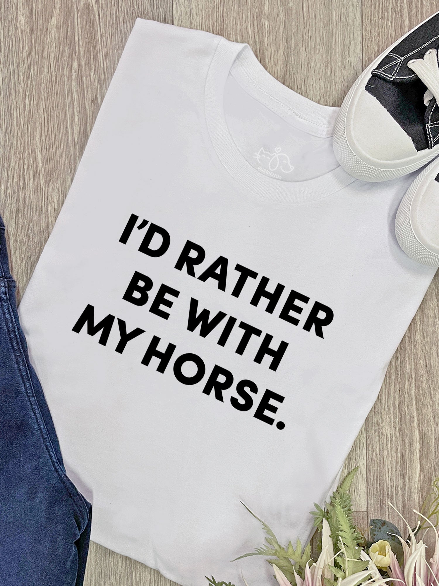 I'd Rather Be With My Horse. Ava Women's Regular Fit Tee