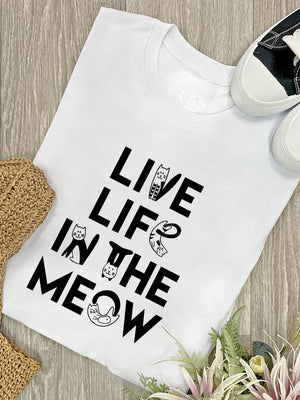 Live Life In The Meow Ava Women's Regular Fit Tee