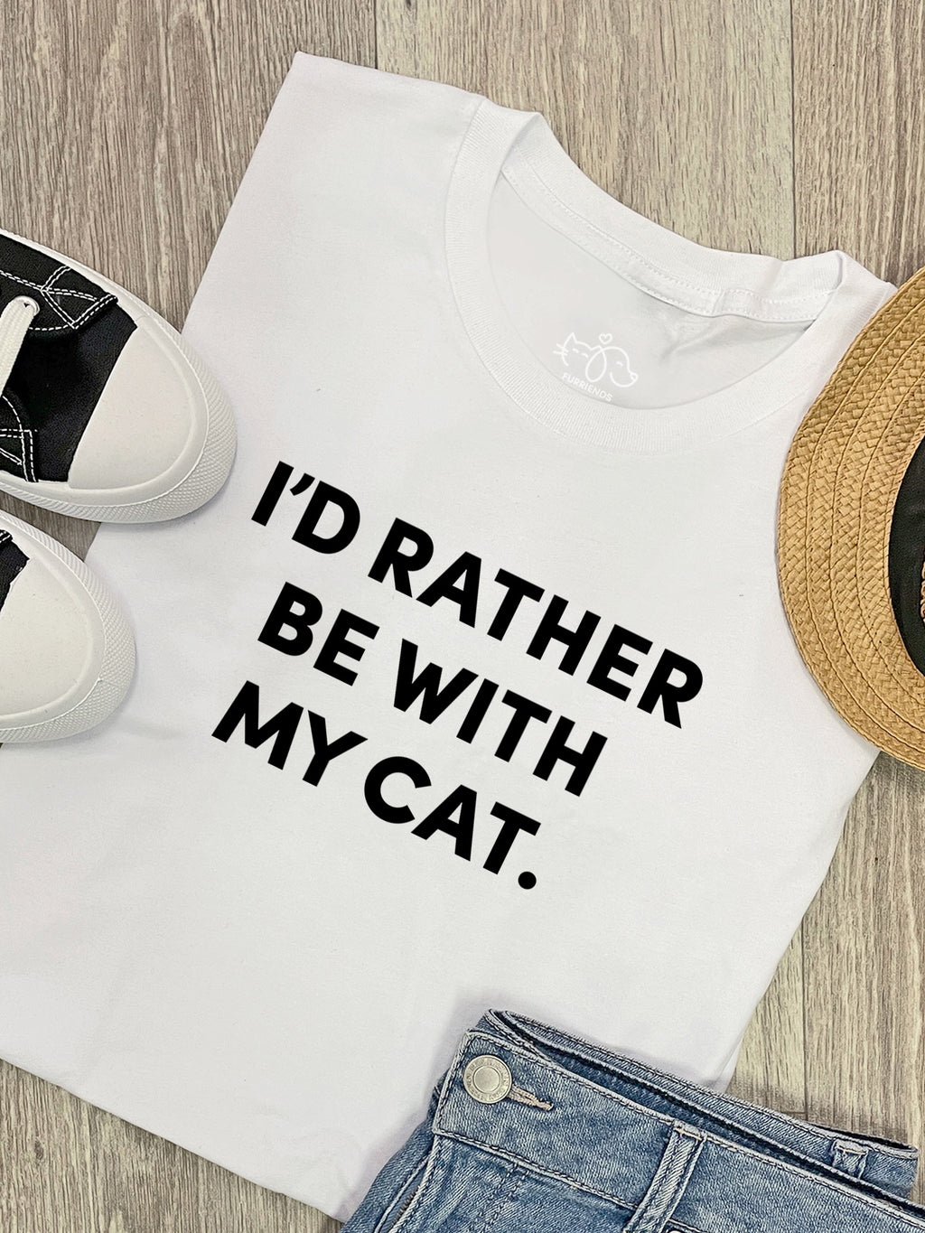 I'd Rather Be With My Cat. Ava Women's Regular Fit Tee