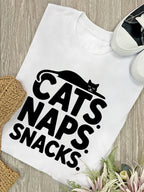 Cats. Naps. Snacks. Ava Women's Regular Fit Tee