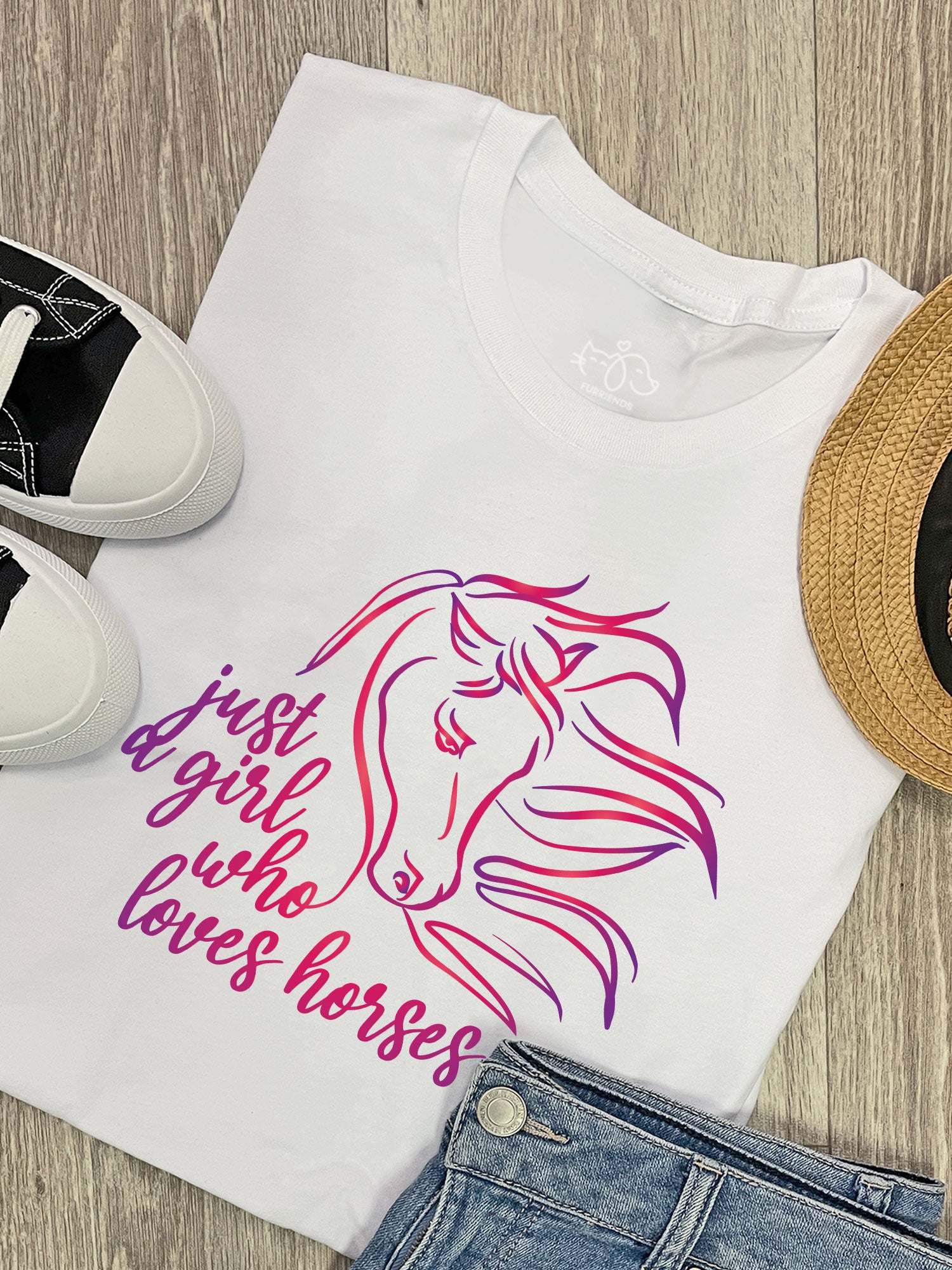 Just A Girl Who Loves Horses Ava Women's Regular Fit Tee