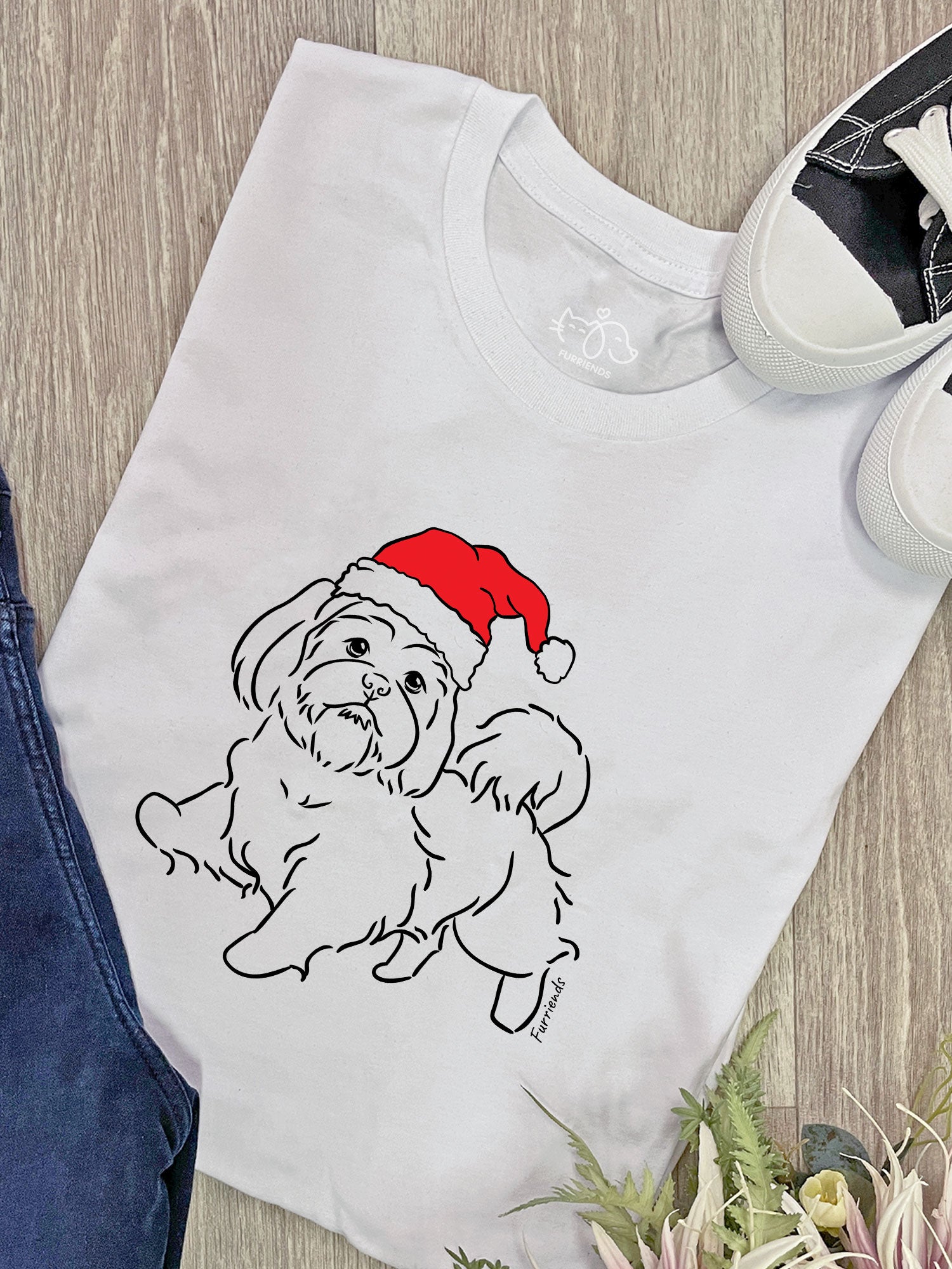 Shih Tzu Christmas Edition Ava Women's Regular Fit Tee