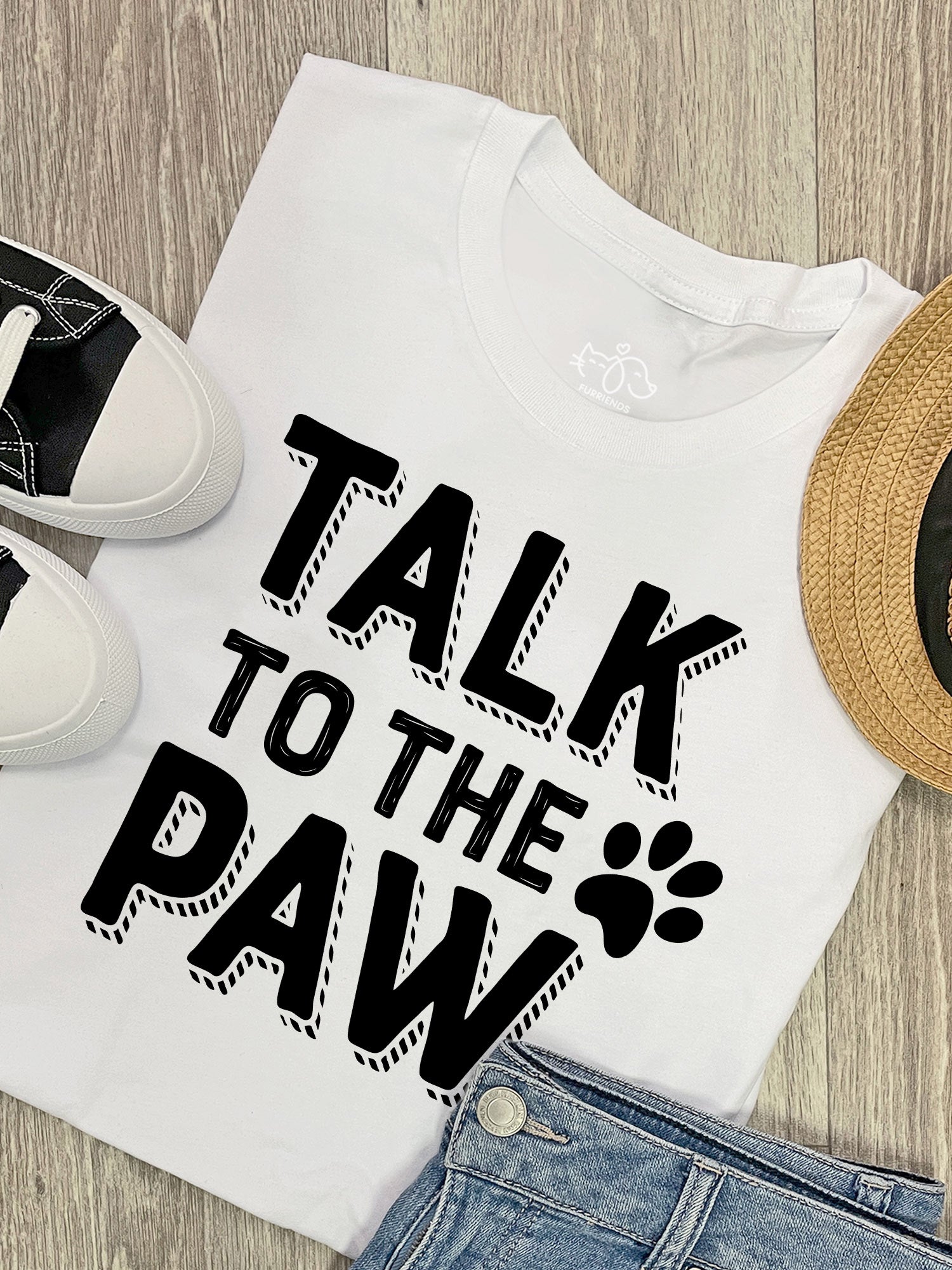 Talk To The Paw Ava Women's Regular Fit Tee