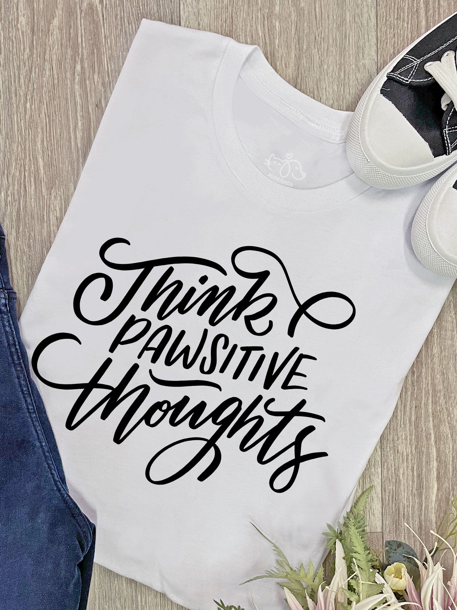 Think Pawsitive Thoughts Ava Women's Regular Fit Tee