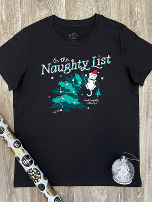 On The Naughty List - Cat Ava Women's Regular Fit Tee