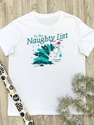 On The Naughty List - Cat Ava Women's Regular Fit Tee