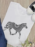 Horse Mandala Ava Women's Regular Fit Tee