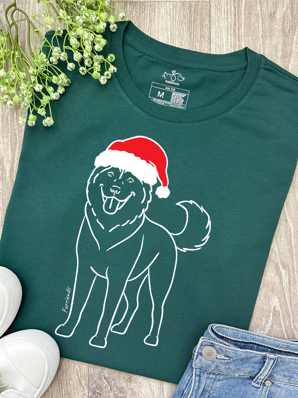 Husky Christmas Edition Ava Women's Regular Fit Tee