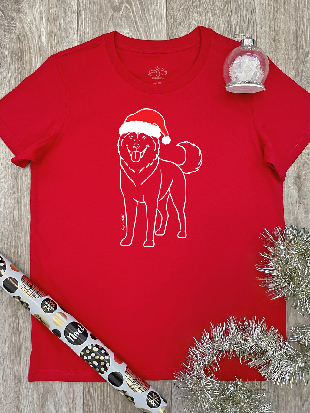 Husky Christmas Edition Ava Women's Regular Fit Tee