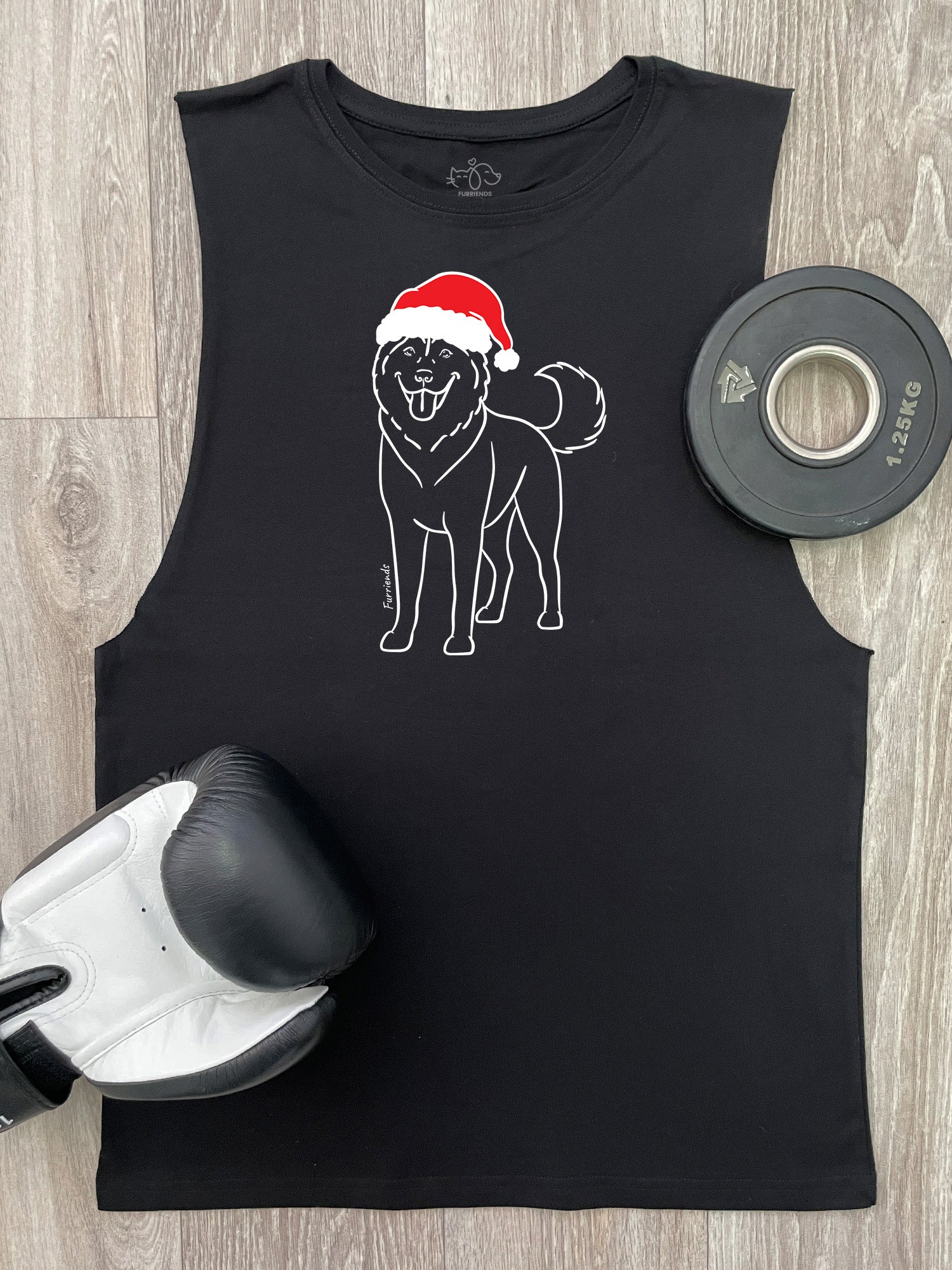 Husky Christmas Edition Axel Drop Armhole Muscle Tank