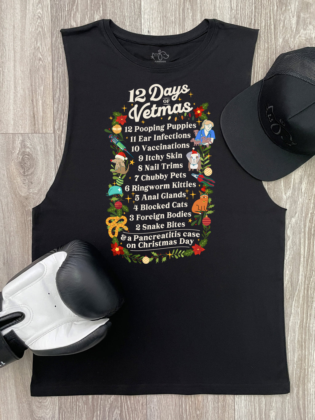 12 Days Of Vetmas Axel Drop Armhole Muscle Tank
