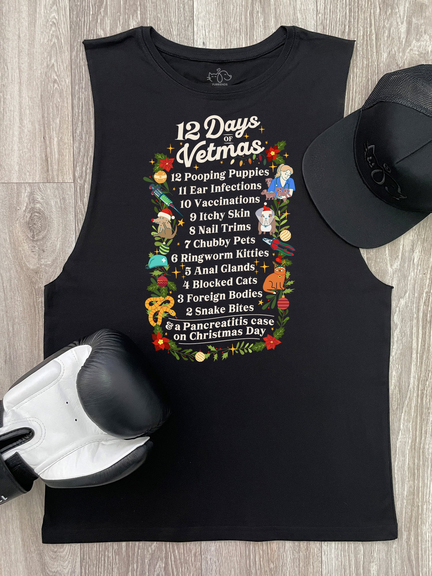 12 Days Of Vetmas Axel Drop Armhole Muscle Tank