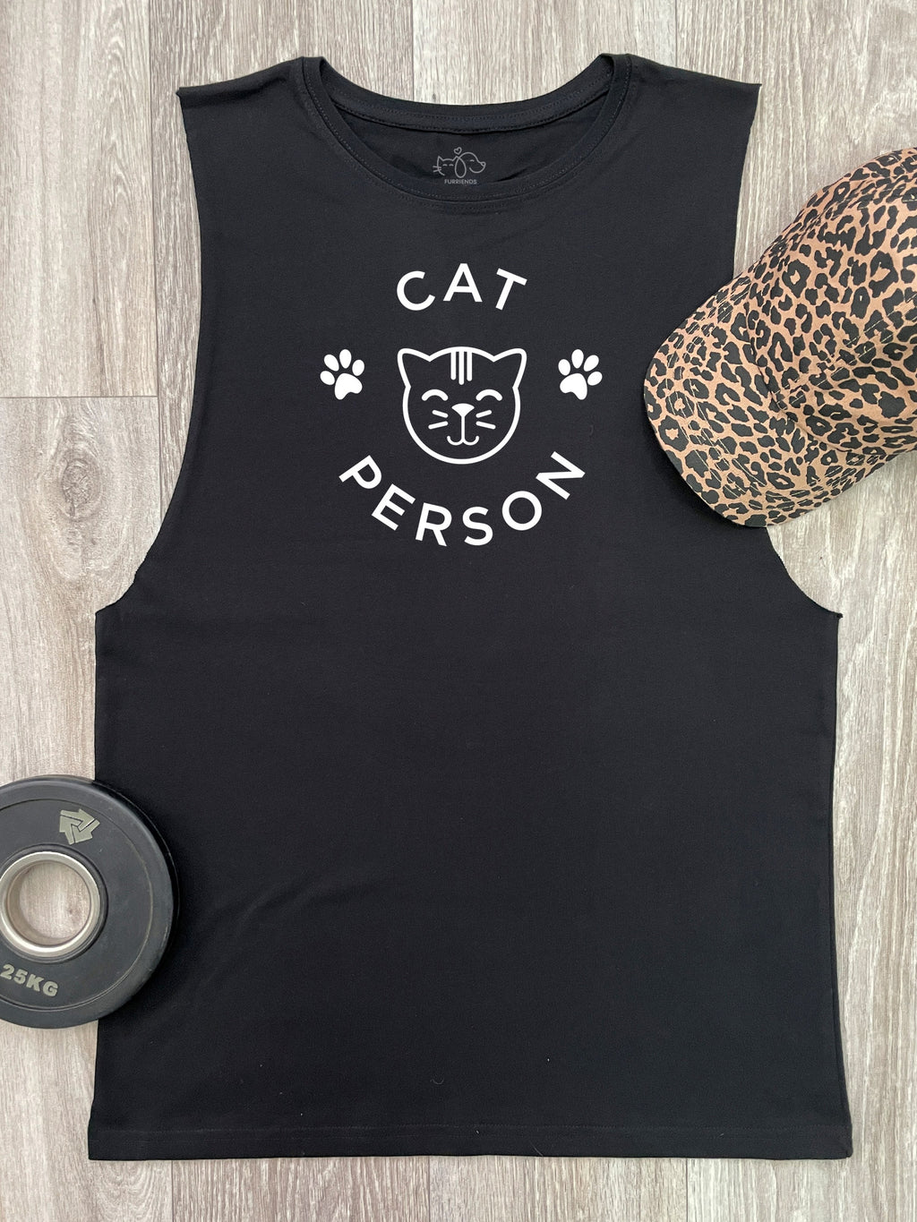 Cat Person Axel Drop Armhole Muscle Tank