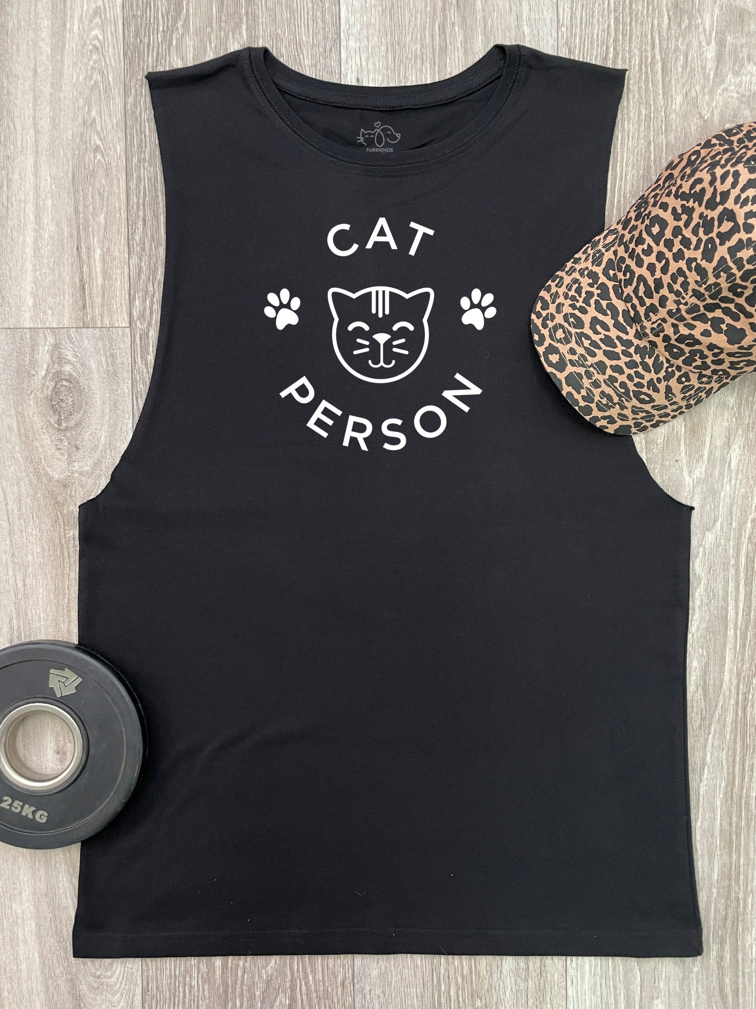 Cat Person Axel Drop Armhole Muscle Tank