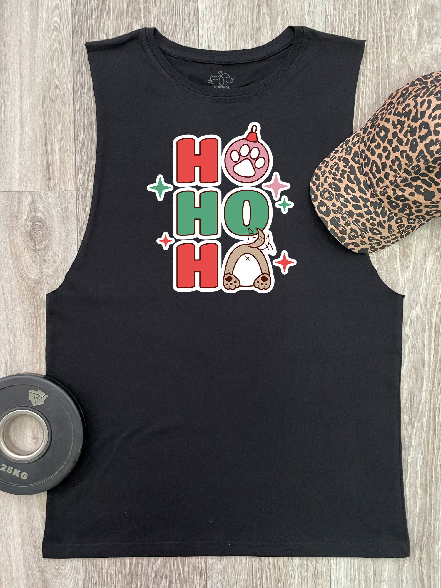 Ho Ho Ho Axel Drop Armhole Muscle Tank