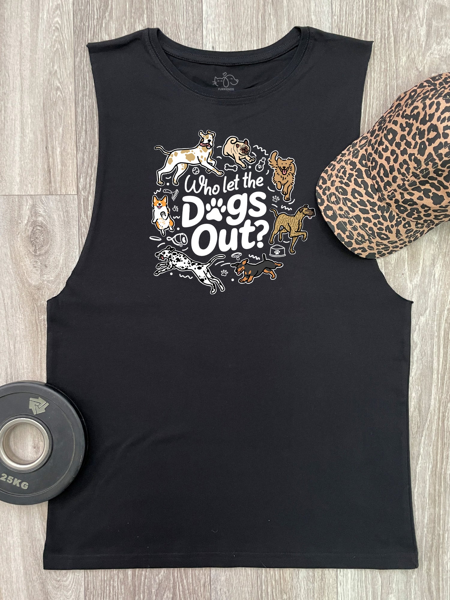 Who Let The Dogs Out? Axel Drop Armhole Muscle Tank