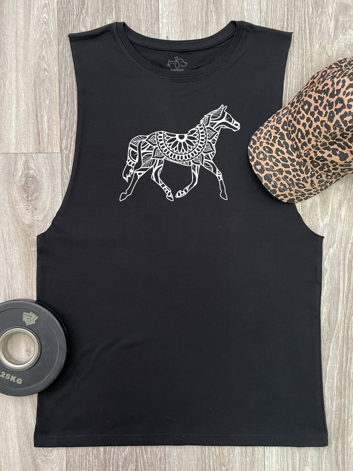 Horse Mandala Axel Drop Armhole Muscle Tank