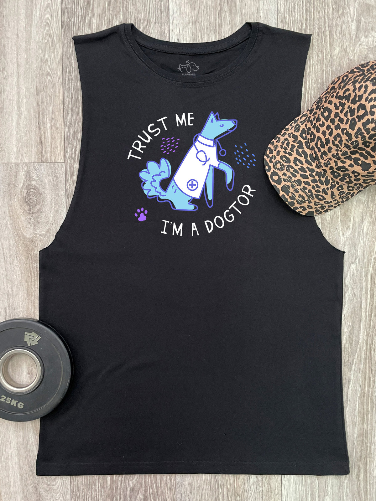 Trust Me I&#39;m A Dogtor Axel Drop Armhole Muscle Tank