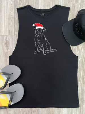 American Staffordshire Terrier Christmas Edition Axel Drop Armhole Muscle Tank