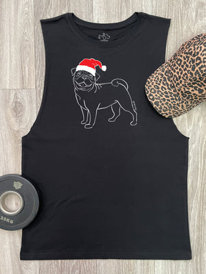 Pug Christmas Edition Axel Drop Armhole Muscle Tank