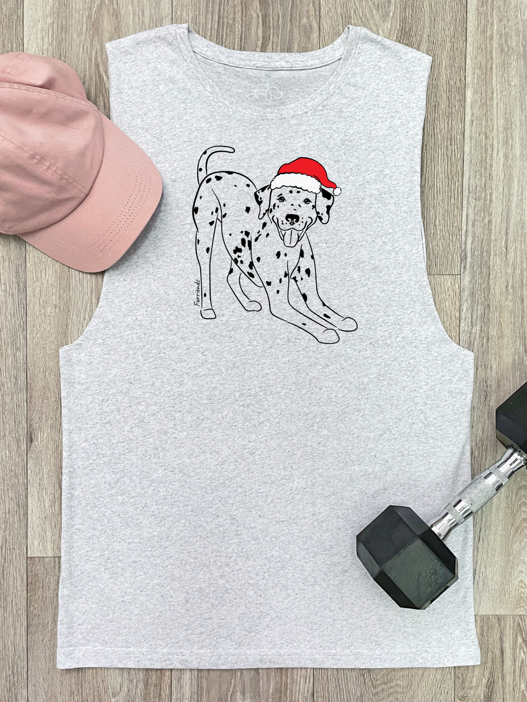 Dalmatian Christmas Edition Axel Drop Armhole Muscle Tank