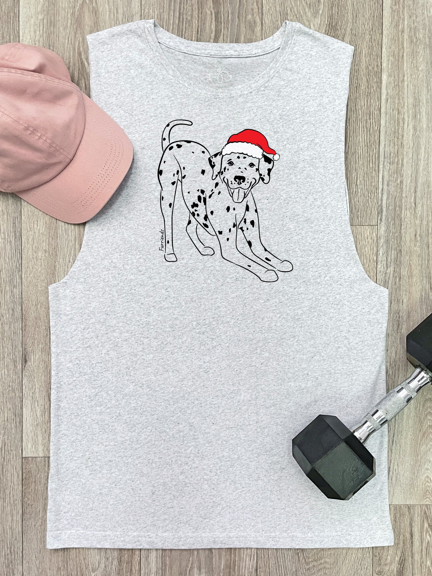 Dalmatian Christmas Edition Axel Drop Armhole Muscle Tank