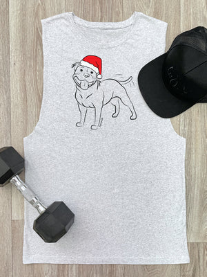 Staffordshire Bull Terrier Christmas Edition Axel Drop Armhole Muscle Tank