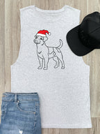 Jack Russell Terrier (Rough Coat) Christmas Edition Axel Drop Armhole Muscle Tank
