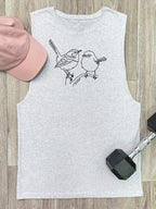 Superb Fairy Wren Axel Drop Armhole Muscle Tank