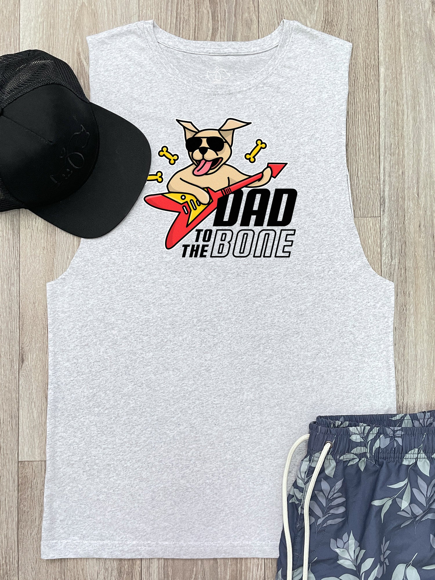Dad To The Bone Axel Drop Armhole Muscle Tank