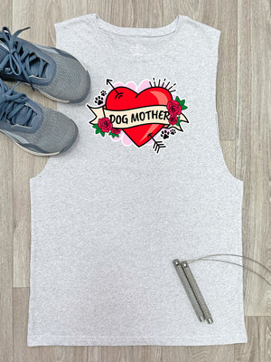 Dog Mother Heart Tattoo Axel Drop Armhole Muscle Tank