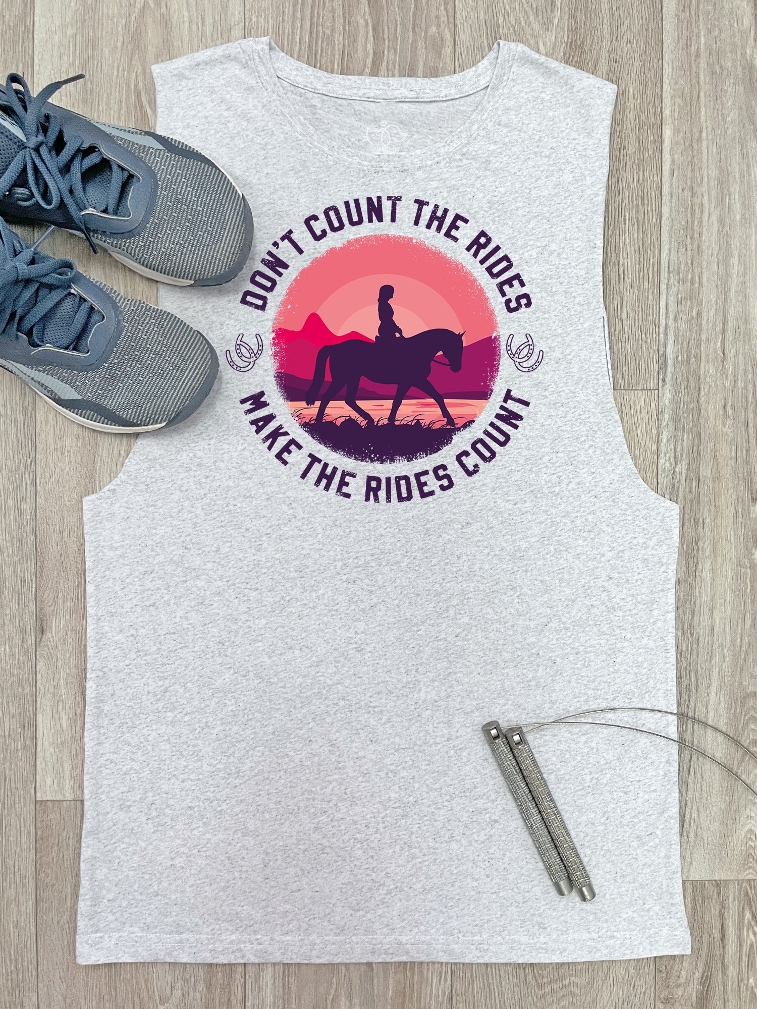 Don't Count The Rides Axel Drop Armhole Muscle Tank