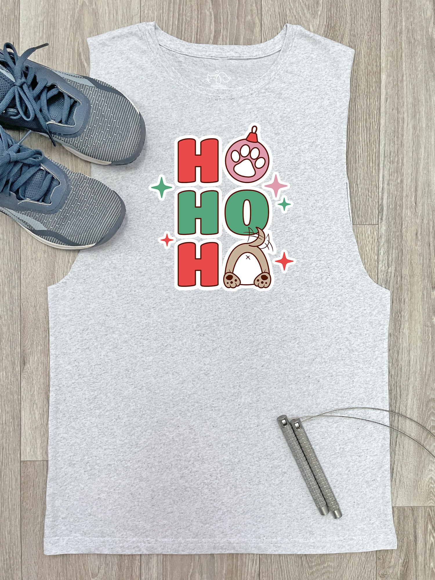 Ho Ho Ho Axel Drop Armhole Muscle Tank