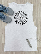 Keep Calm I'm A Vet Nurse Axel Drop Armhole Muscle Tank