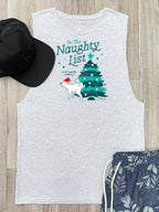 On The Naughty List - Dog Axel Drop Armhole Muscle Tank