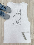 Russian Blue Axel Drop Armhole Muscle Tank
