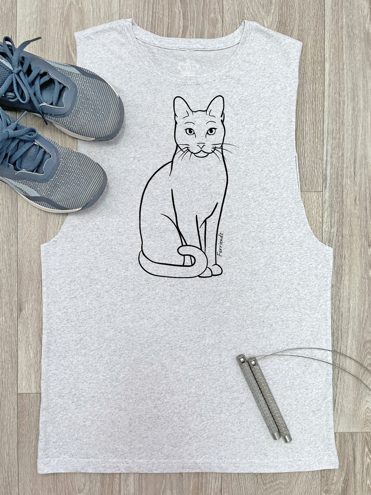 Russian Blue Axel Drop Armhole Muscle Tank