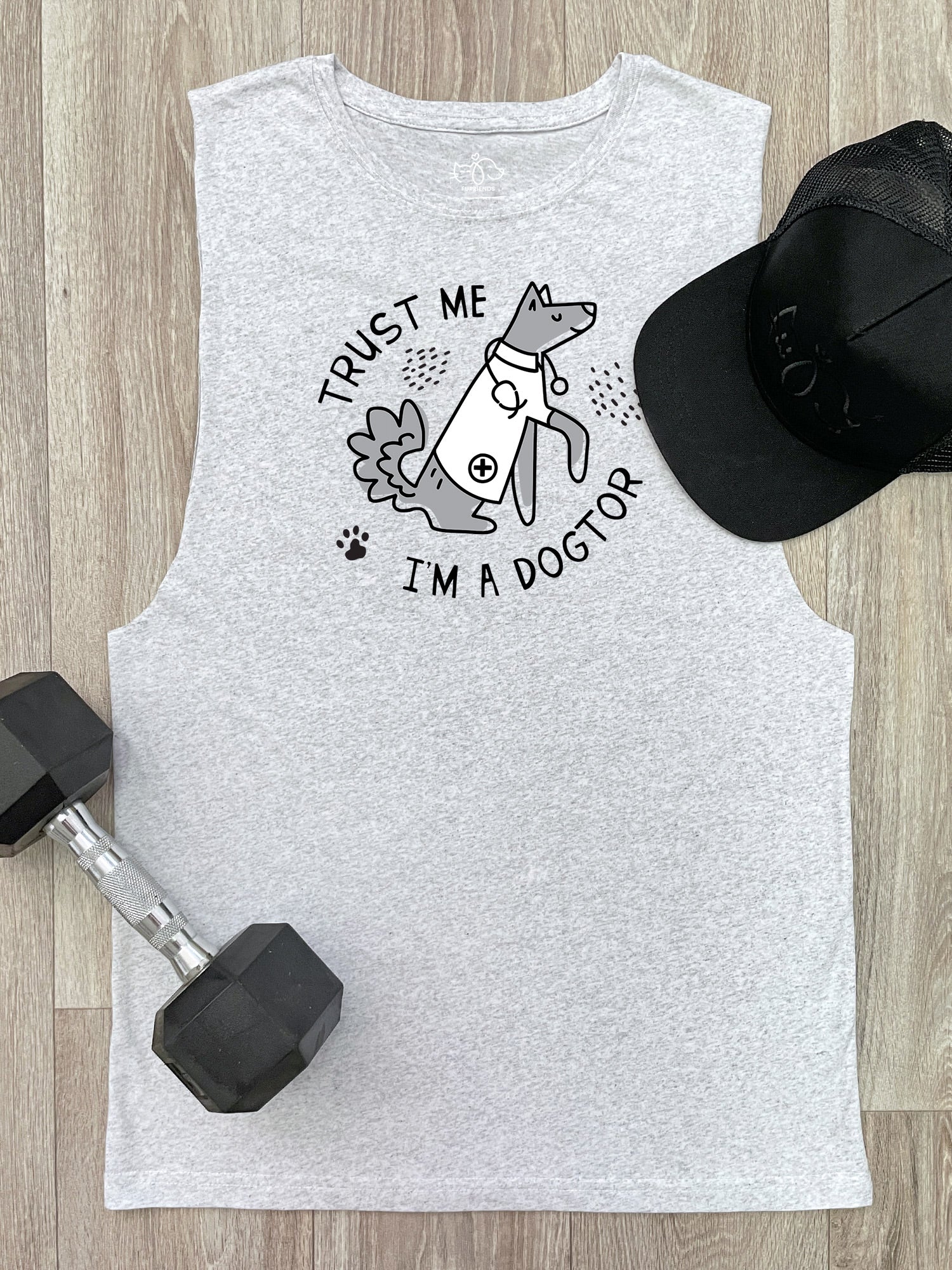 Trust Me I'm A Dogtor Axel Drop Armhole Muscle Tank