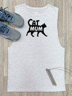Cat Mum Silhouette Axel Drop Armhole Muscle Tank